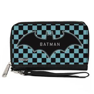2643 PU Zip Around Wallet Rectangle-Batman, 7.5"x4.5"